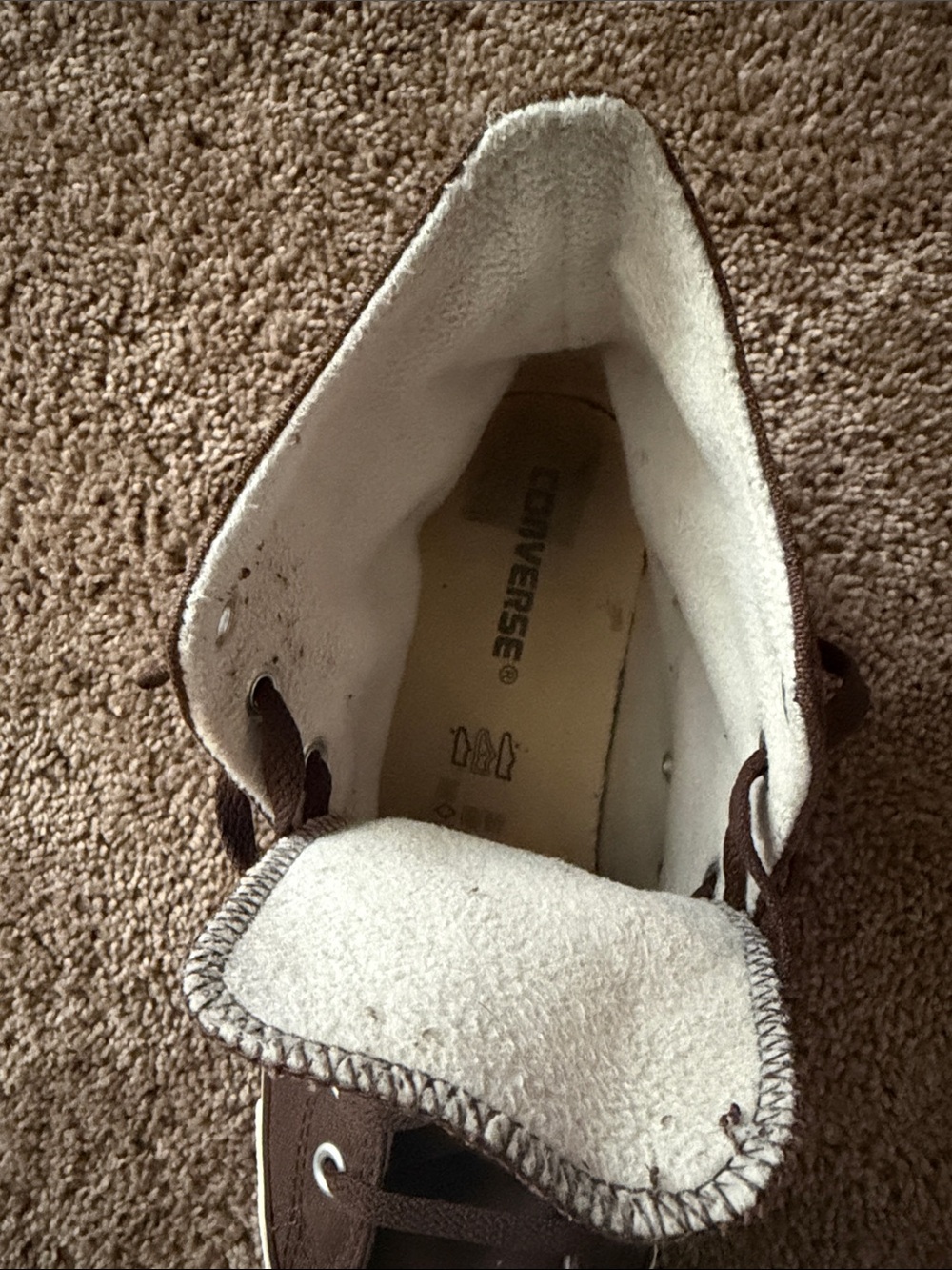 Men's Brown High-Top converse - Picture 9 of 11